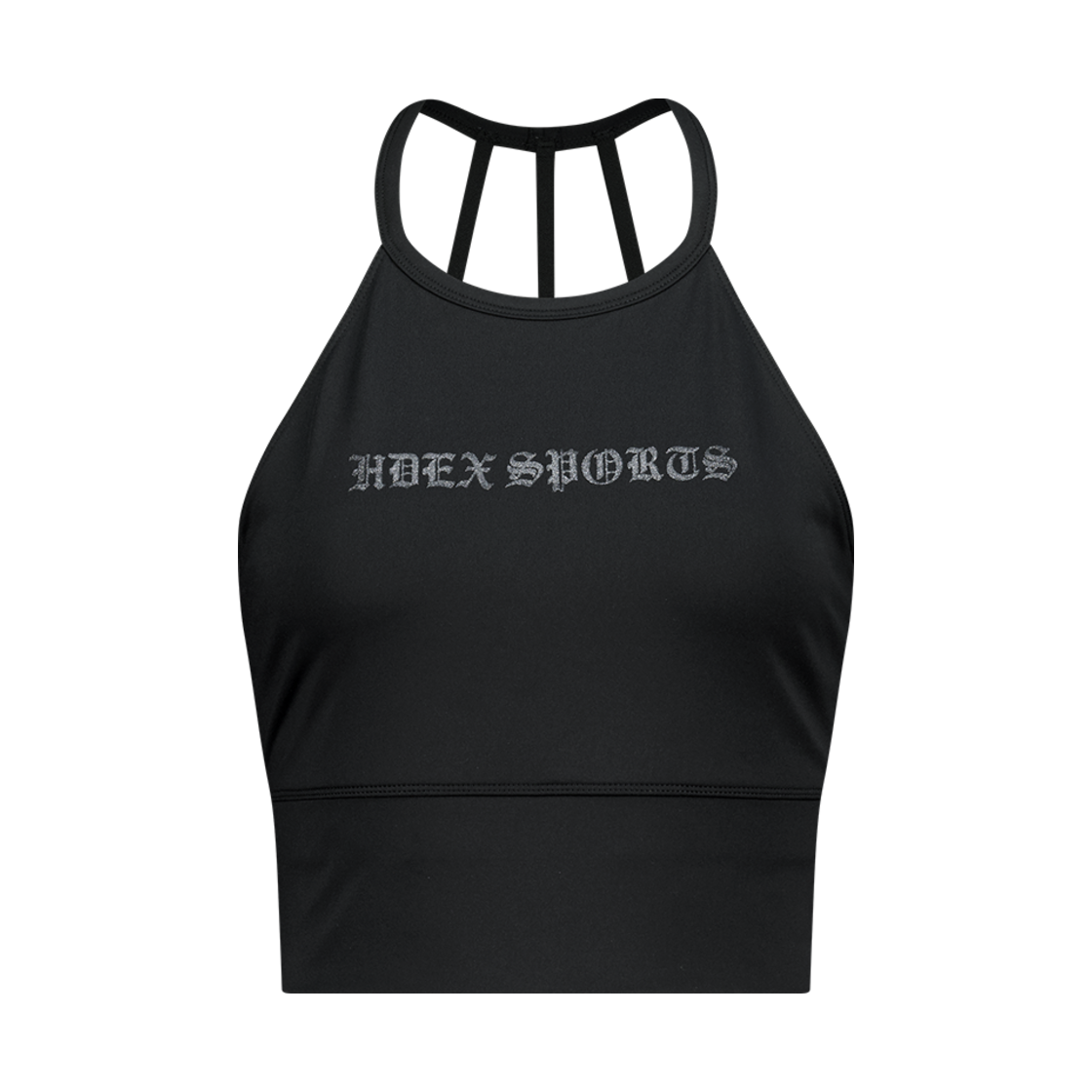 에이치덱스 우먼스 글리터 홀터넥 브라탑 Black(HDEX Womens Glitter Halter Neck Bra Top Black)