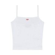 (W) Diesel T-Hop-D Responsible Cropped Tank Top White