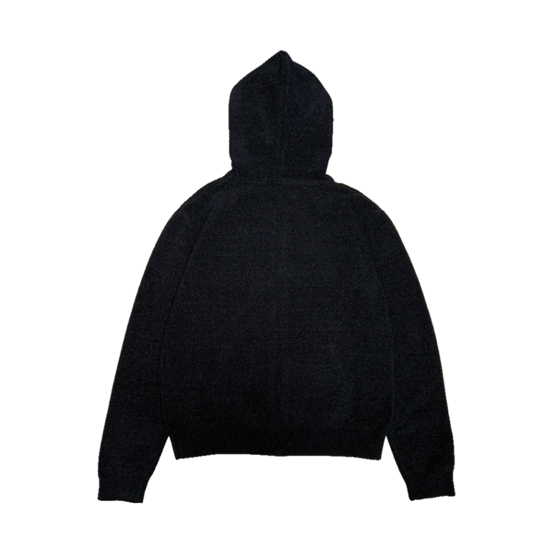 언더마이카 플로랄 세이프티 핀 어쌔신 벨벳 얀 니트 후드 블랙 - 25SS(Undermycar Floral Safety Pin Assassin Velvet Yarn Knit Zipped Hoodie Black - 25SS) - 2