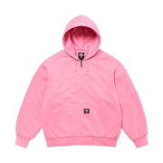 Supreme x Dickies Quilted Lined Zip Up Hooded Sweatshirt Dusty Pink - 24FW