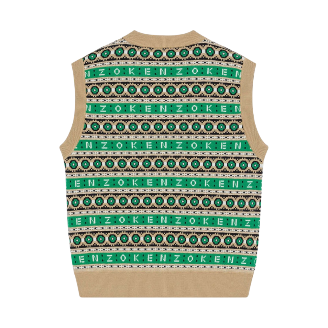 겐조 메리노 울 자카드 점퍼 그래스 그린(Kenzo Merino Wool Jacquard Jumper Grass Green) - 2