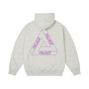 Palace Glow Tri-Ferg Hood Grey Marl - 24FW
