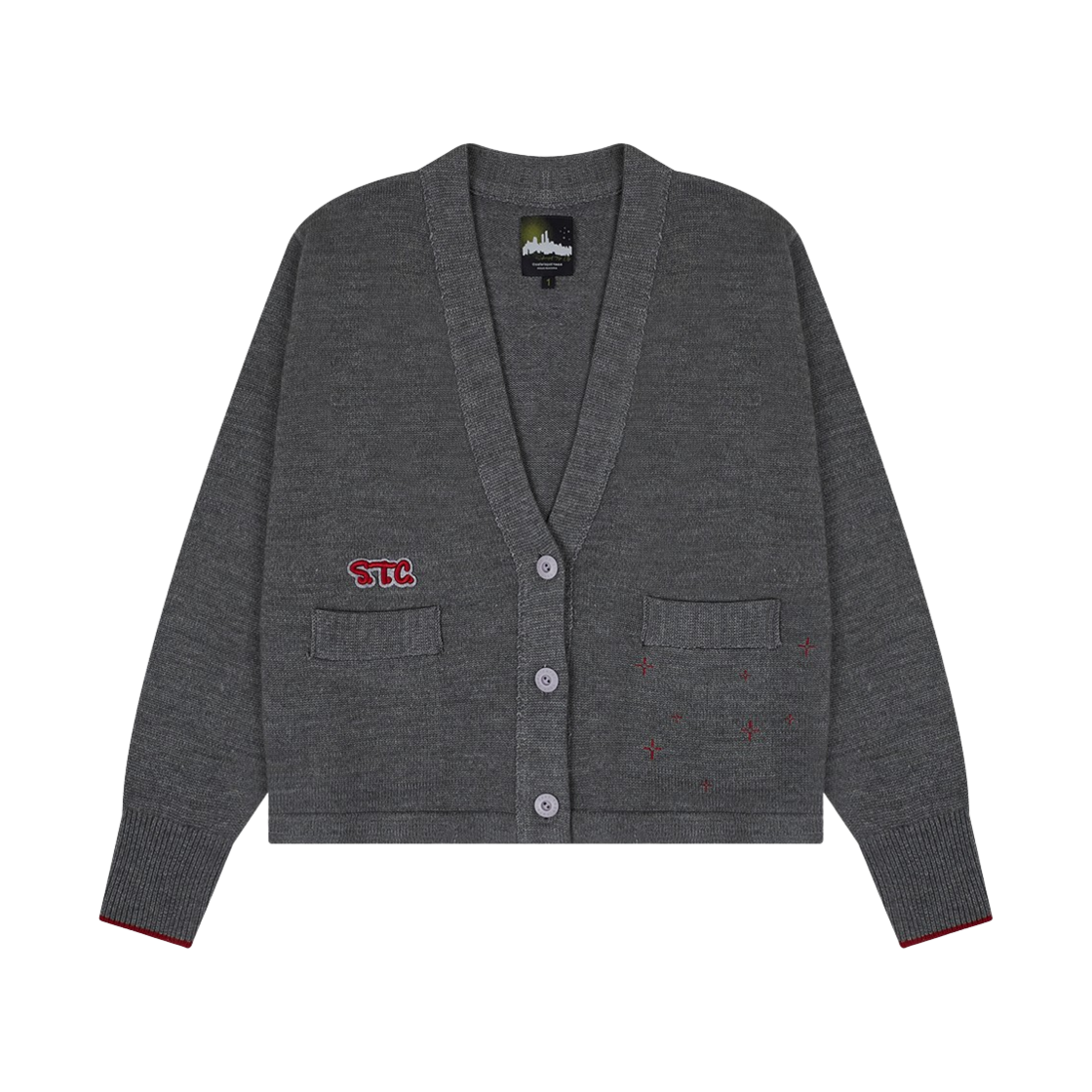 사파리스팟 에스티씨 라이트닝 가디건 그레이