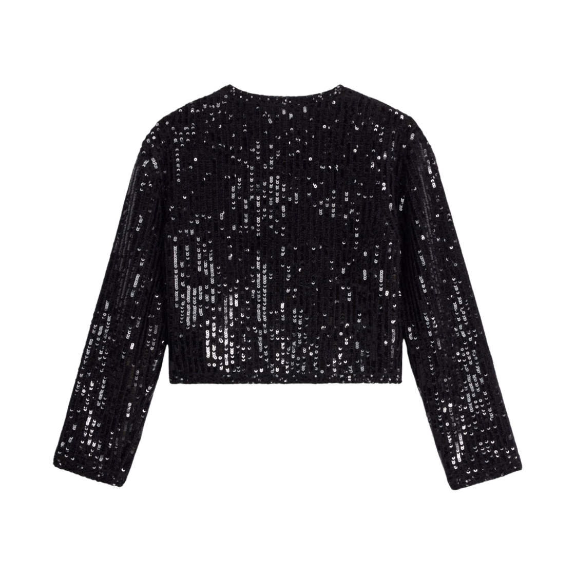 (W) 셀린느 립드 모헤어 자수 가디건 블랙((W) Celine Embroidered Cardigan in Ribbed Mohair Black) - 2