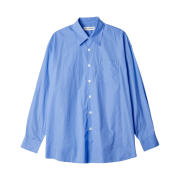 Our Legacy Borrowed Shirt Police Blue Poplin