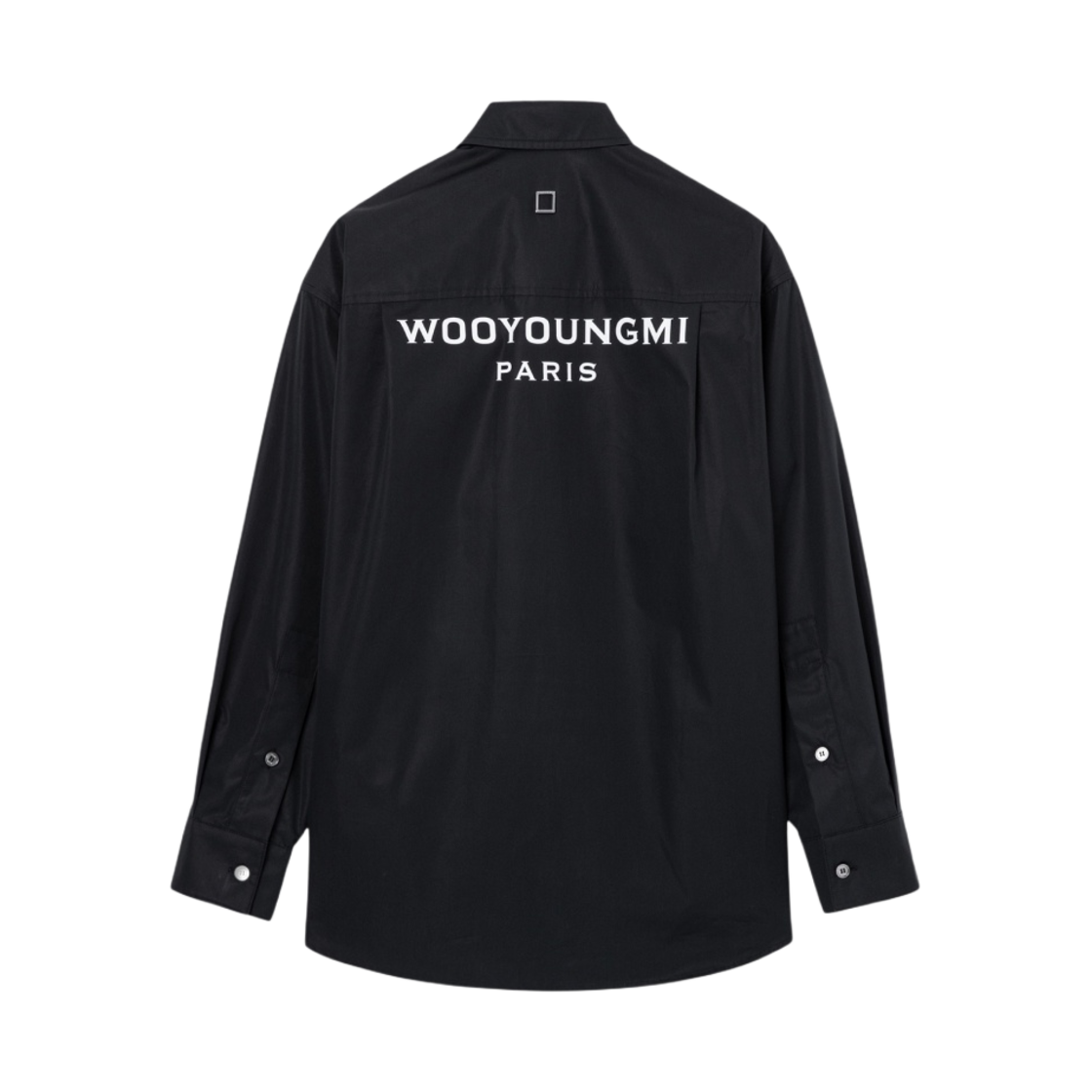 (W) 우영미 코튼 백 로고 셔츠 블랙 - 23FW((W) Wooyoungmi Cotton Back Logo Shirt Black - 23FW) - 1
