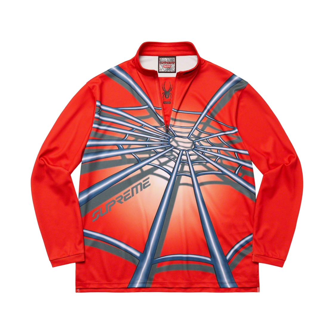슈프림 x 스파이더 웹 하프 집 풀오버 레드 - 22FW(Supreme x Spyder Web Half Zip Pullover Red - 22FW)