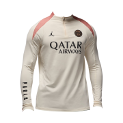 Jordan x Paris Saint-Germain Dri-Fit Strike Third Soccer Drill Top Pale Ivory Rust Pink (Non Marking Ver.)