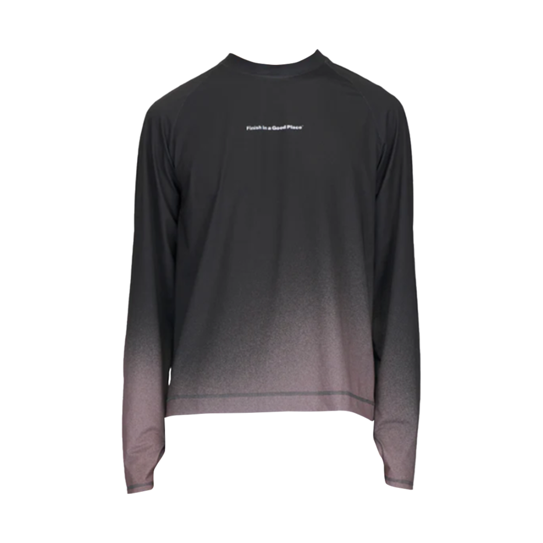 - Unna Gradient Long Sleeve T-Shirt Black Grey