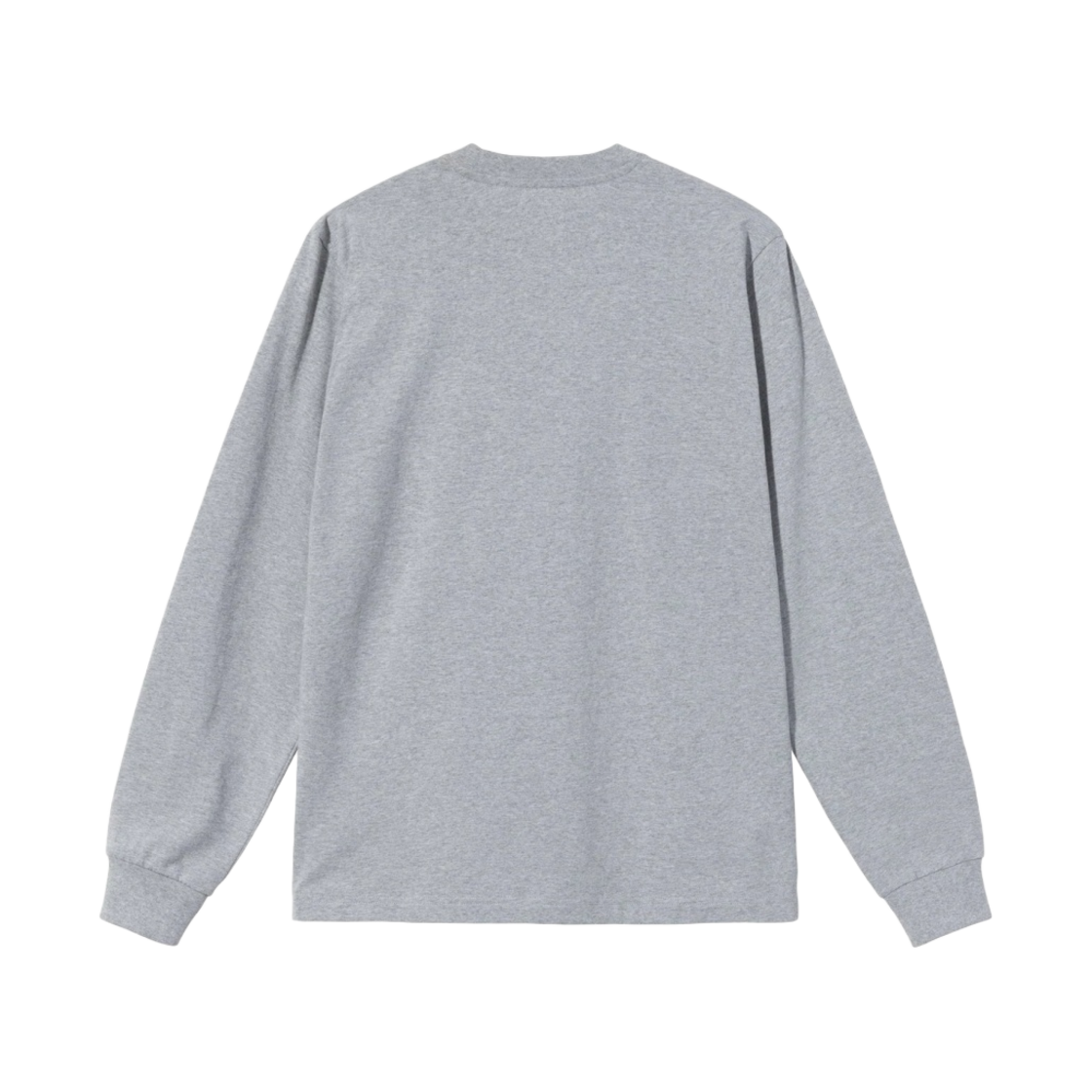 스투시 오버다이드 스탁 로고 롱슬리브 티셔츠 그레이 헤더(Stussy Overdyed Stock Logo LS T-Shirt Grey Heather) - 2