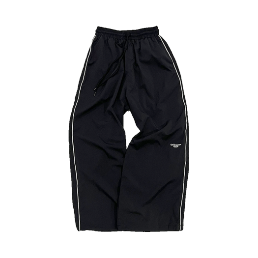 UMCM126BK Undermycar Mu.126 Original Logo Piping Line Nylon Pants Black