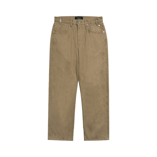 2502MDPBG STU Straight Selvedge Denim Pants Beige