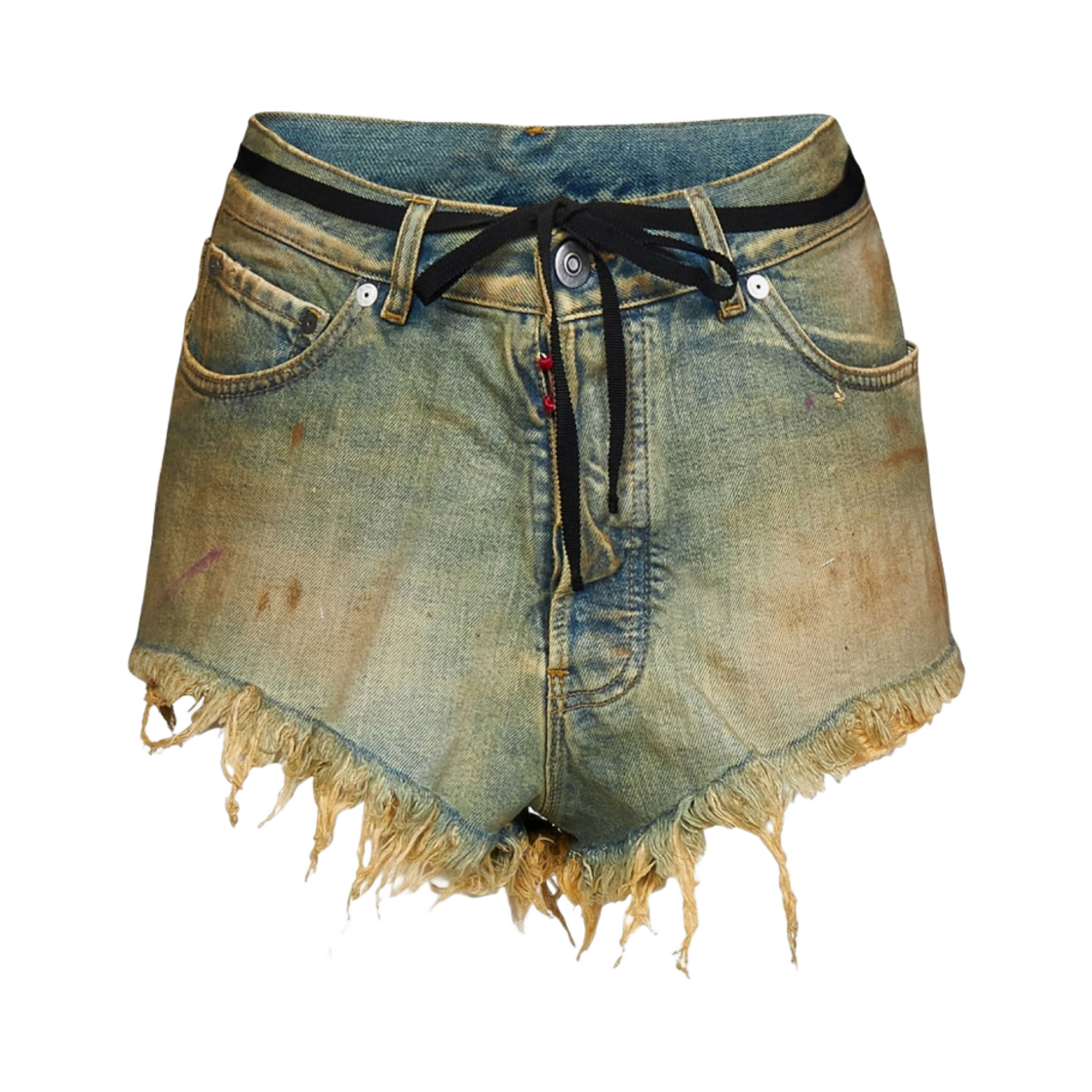 SI0MU0002S30561975 (W) Maison Margiela Distressed Denim Shorts Dirty Wash
