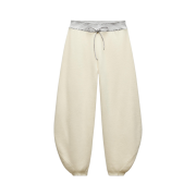(W) Zara x And Wander Knitted Wool Blend Trousers Ecru