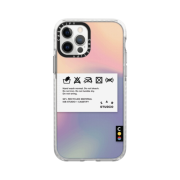 Casetify x IAB Studio iPhone Cloth Tag Case Sheer Irdescent