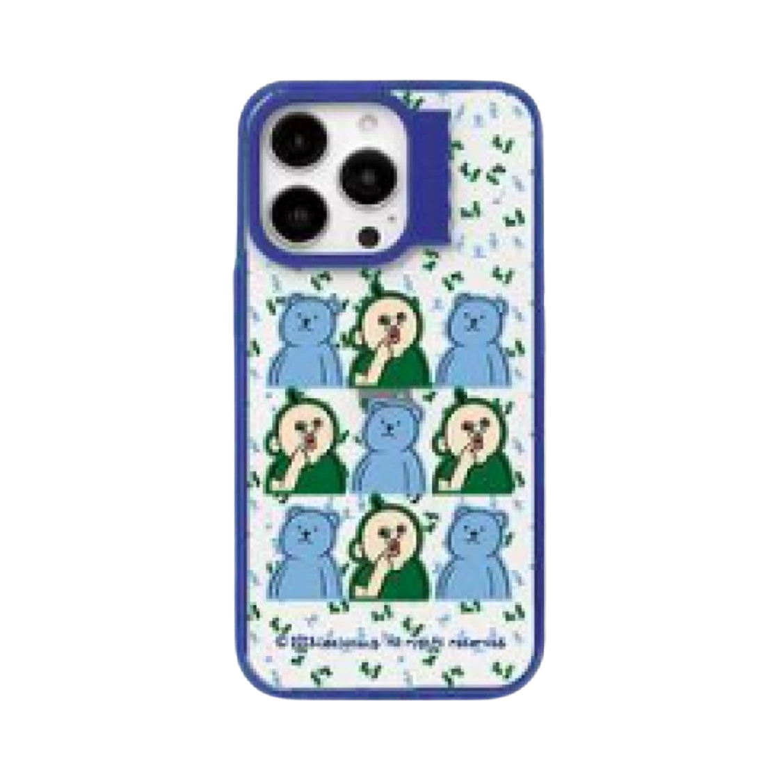- Bbangbbang x Earpearp Kkigo Blue iPhone Case