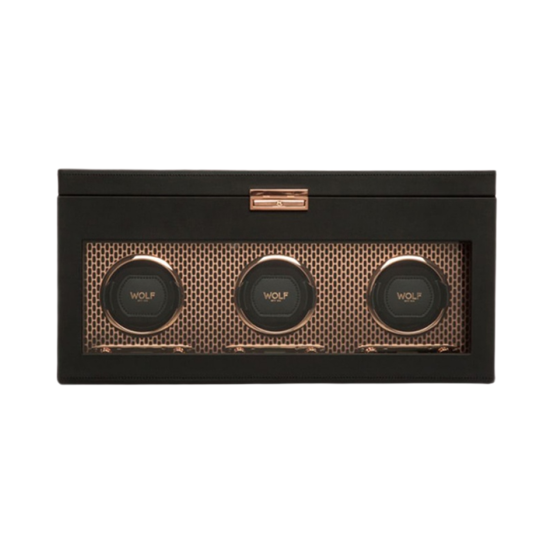 울프 1834 액시스 트리플 와인더 스토리지 코퍼(Wolf 1834 Axis Triple Winder with Storage Copper) - 1