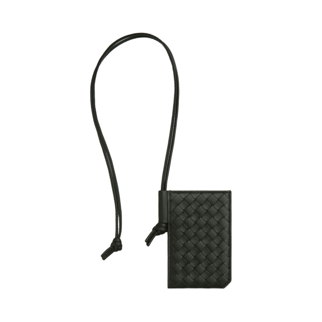 827681V4LQ03003 Bottega Veneta Intrecciato Piccolo Badge Holder Dark Green