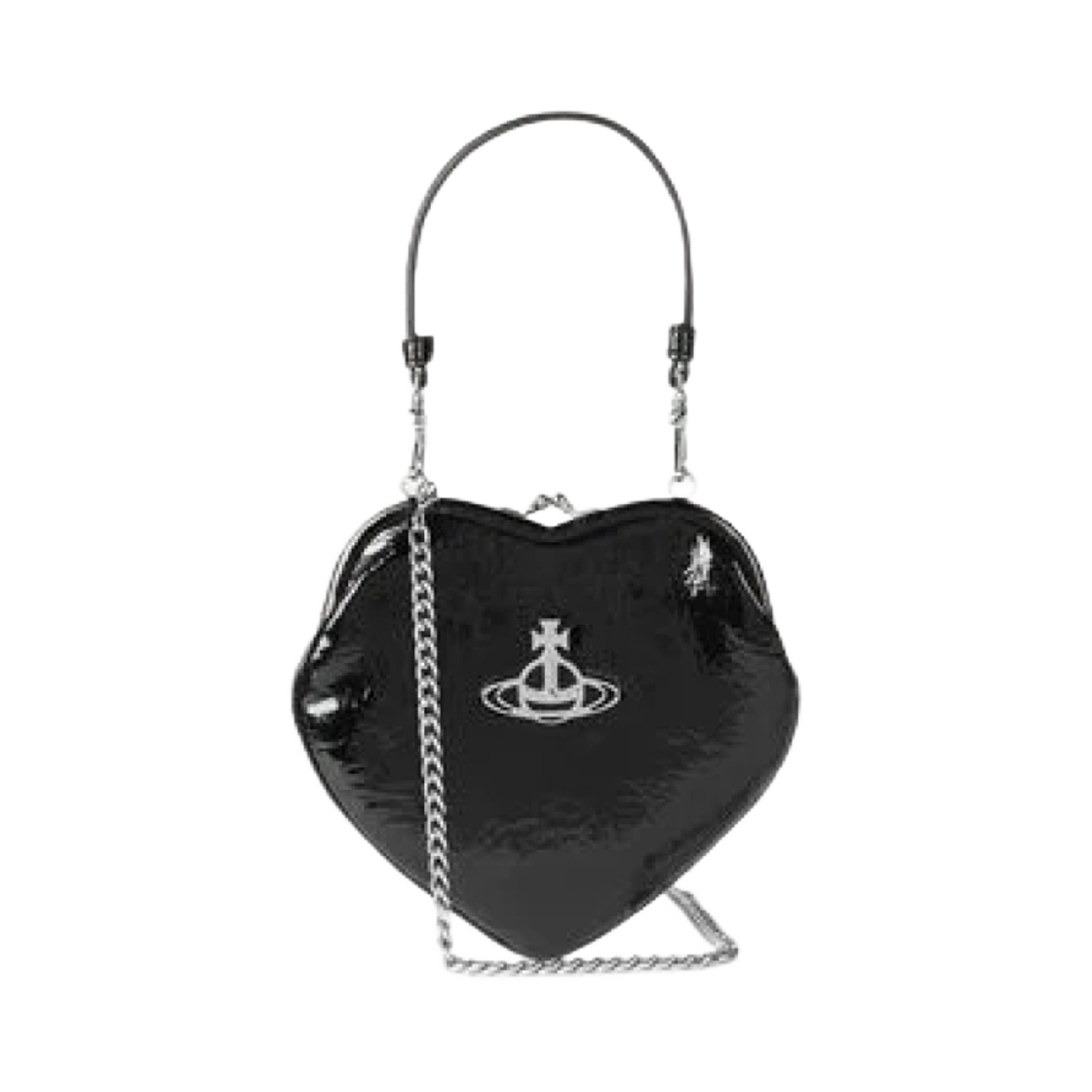 비비안 웨스트우드 벨 하트 프레임 퍼스 블랙(Vivienne Westwood Belle Heart Frame Purse Black) - 1