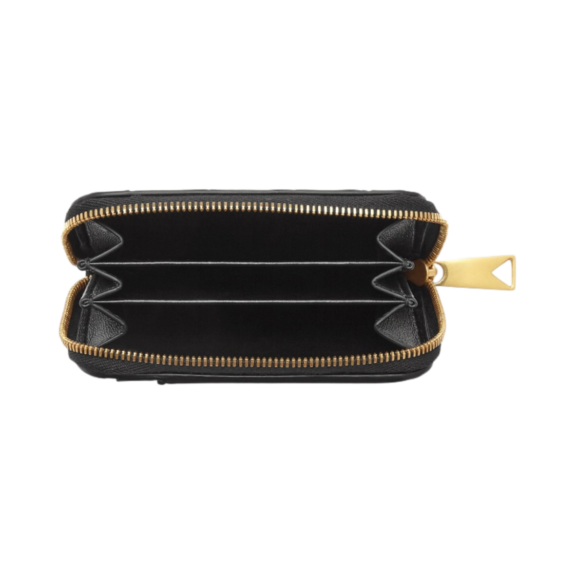 보테가 베네타 스몰 집 어라운드 지갑 블랙(Bottega Veneta Small Zip Around Wallet Black) - 2