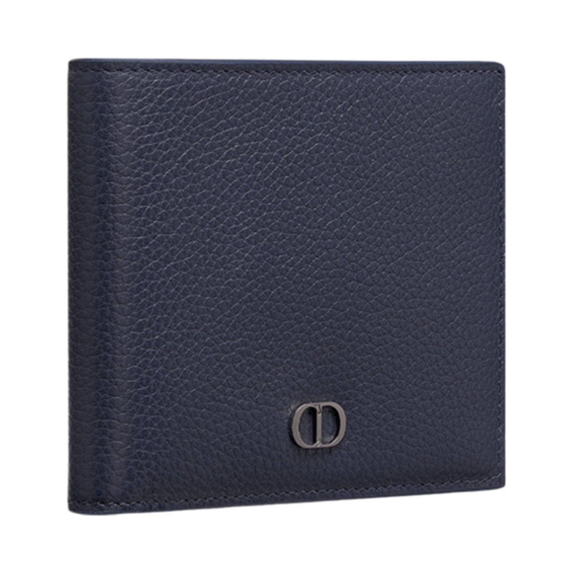 디올 CD 아이콘 컴팩트 월렛 그레인드 카프스킨 네이비 블루(Dior CD Icon Compact Wallet in Grained Calfskin Navy Blue) - 2