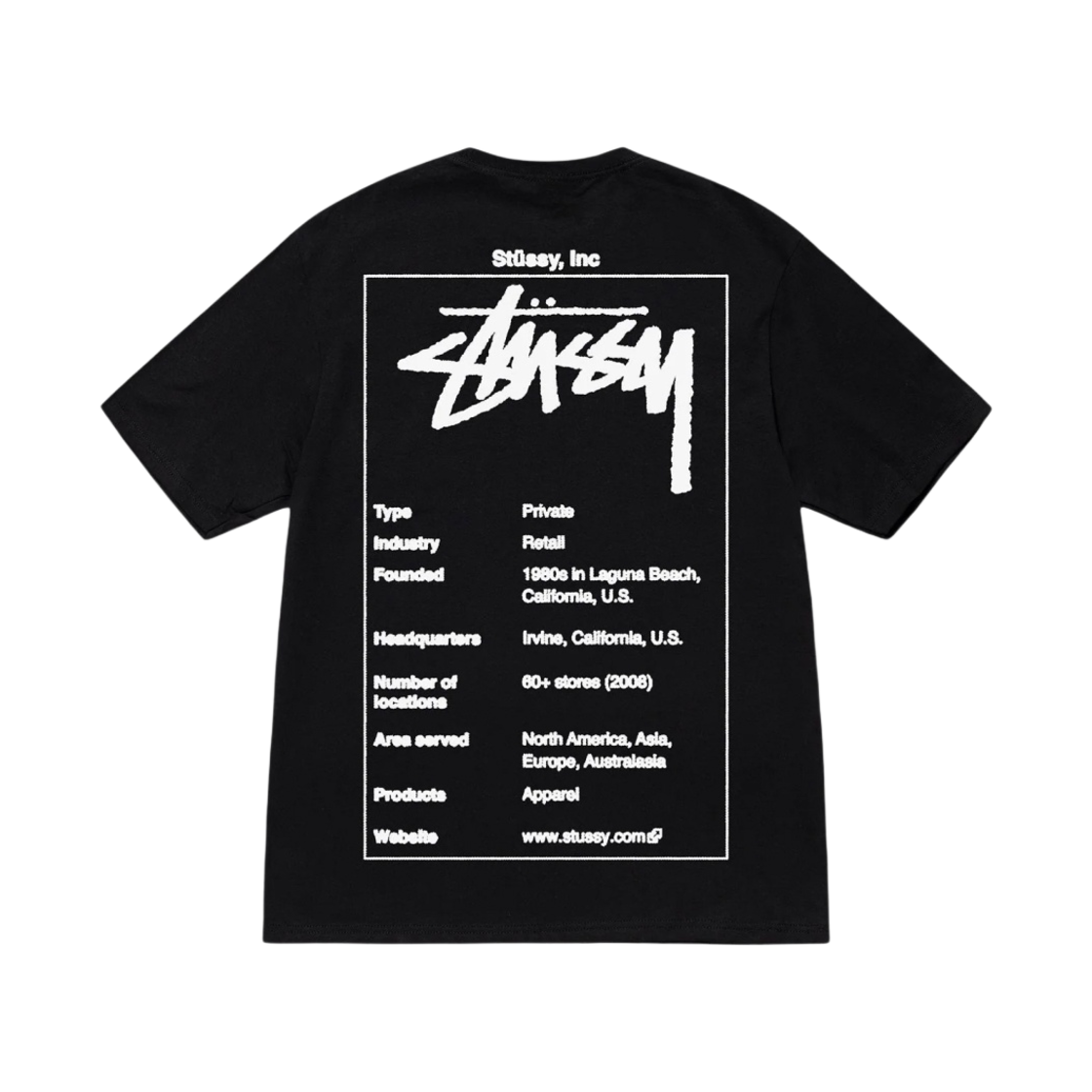 스투시 위키 티셔츠 블랙