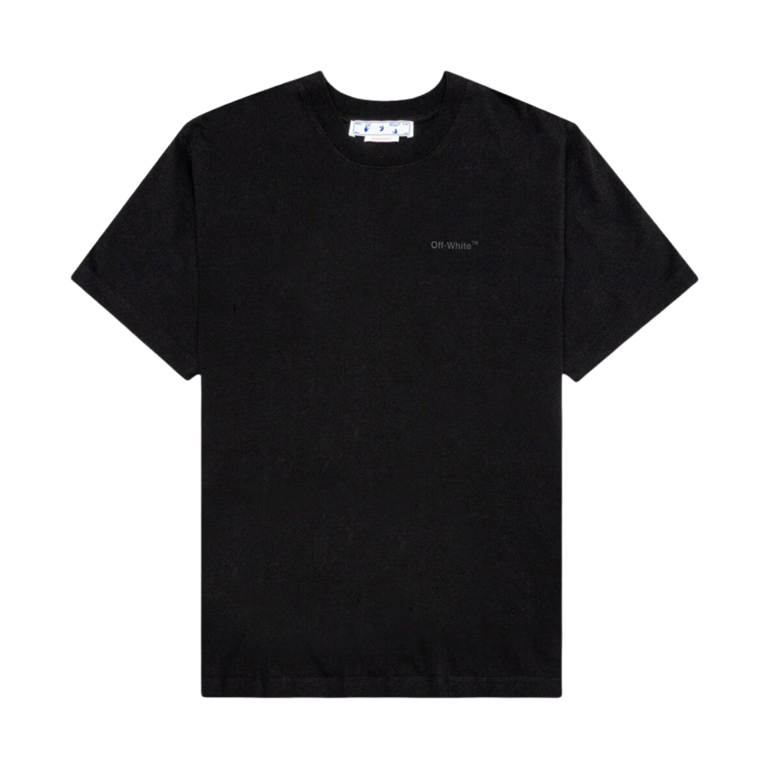 오프화이트 다이애그 탭 슬림 숏슬리브 티셔츠 블랙(Off White Diag Tab Slim S/S T-Shirt Black) - 1