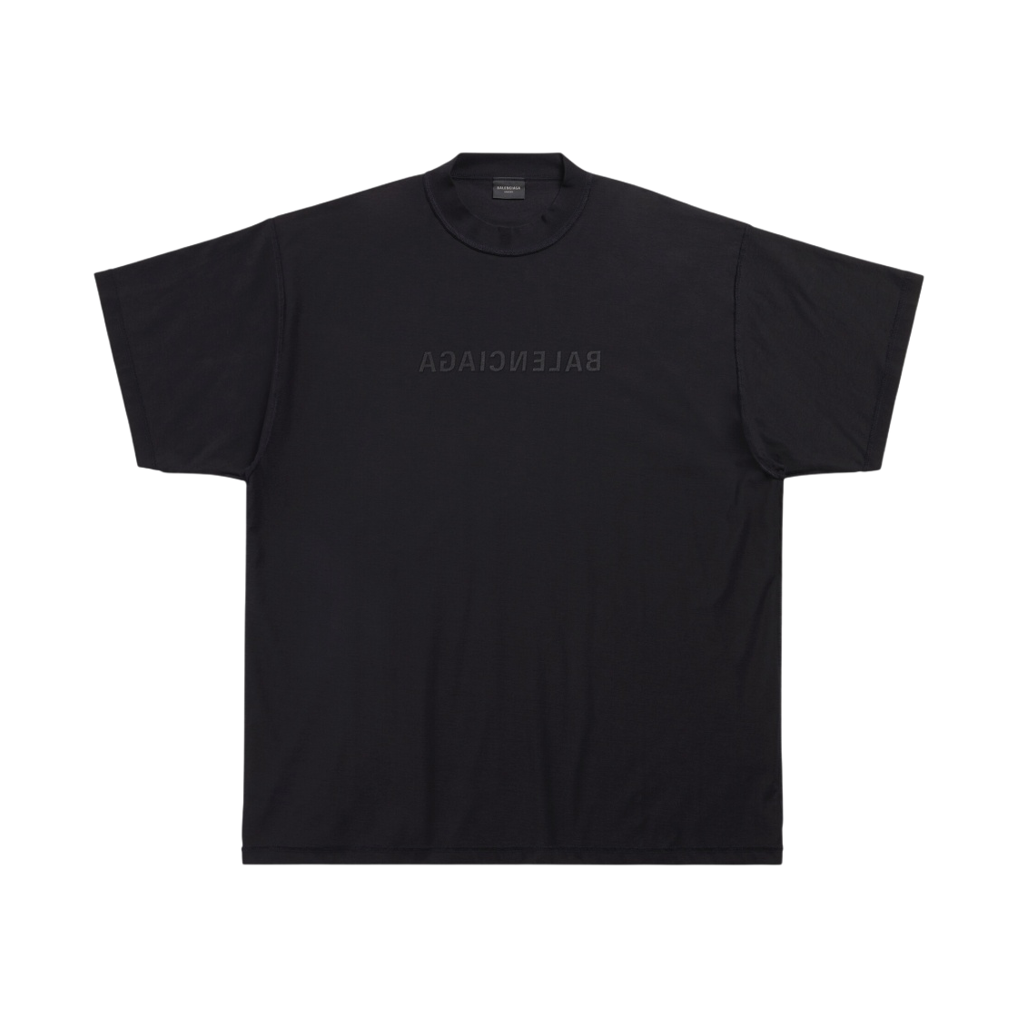 발렌시아가 미러 발렌시아가 오버사이즈 티셔츠 블랙(Balenciaga Mirror Balenciaga Oversized T-Shirt Black) - 1