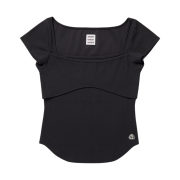 (W) Coyseio Round Cover T-Shirt Charcoal
