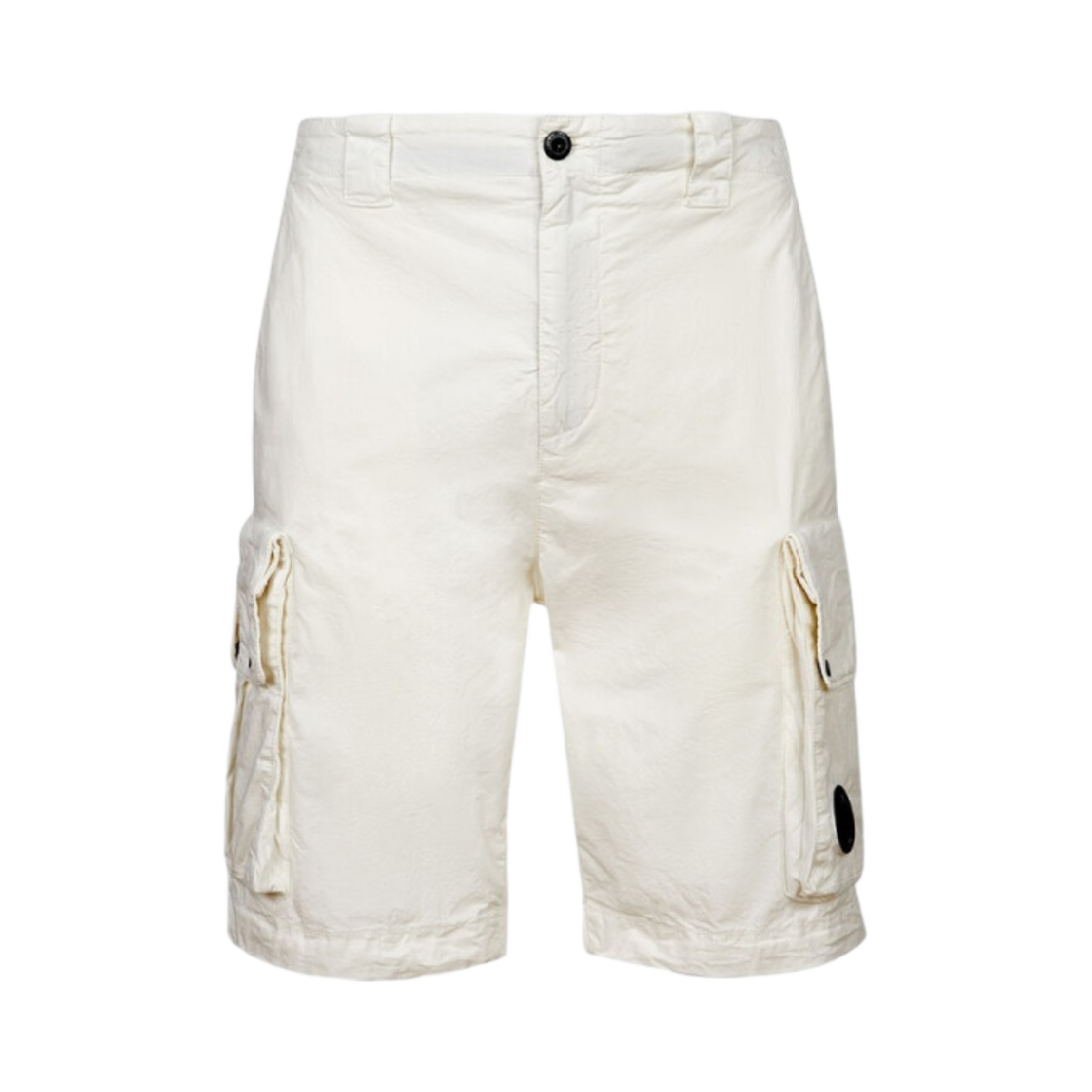 14CMBE300A006026O103 C.P. Company Twill Stretch Cargo Shorts Gauze White - 23SS