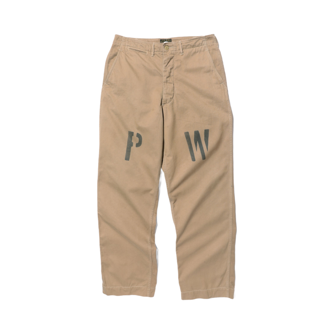 제라도 라스트 리조트 치노 클로스 스텐실 카키(Jelado Last Resort Chino Cloth Stencil Khaki)