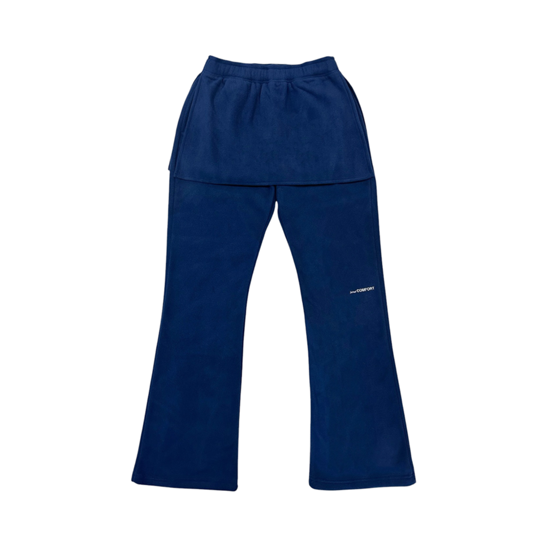 (W) 지초이 플리스 슬림 레이어드 팬츠 네이비 (30cm 버전)((W) Jichoi Fleece Slim Layered Pants Navy (30cm Ver.))