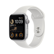Apple Watch SE 44mm GPS Silver Aluminum Case with Sport Band White (Korean Ver.)