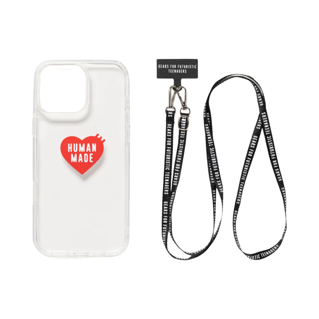 휴먼 메이드 HM 아이폰 16 프로 맥스 케이스 블랙(Human Made HM iPhone 16 Pro Max Case Black)