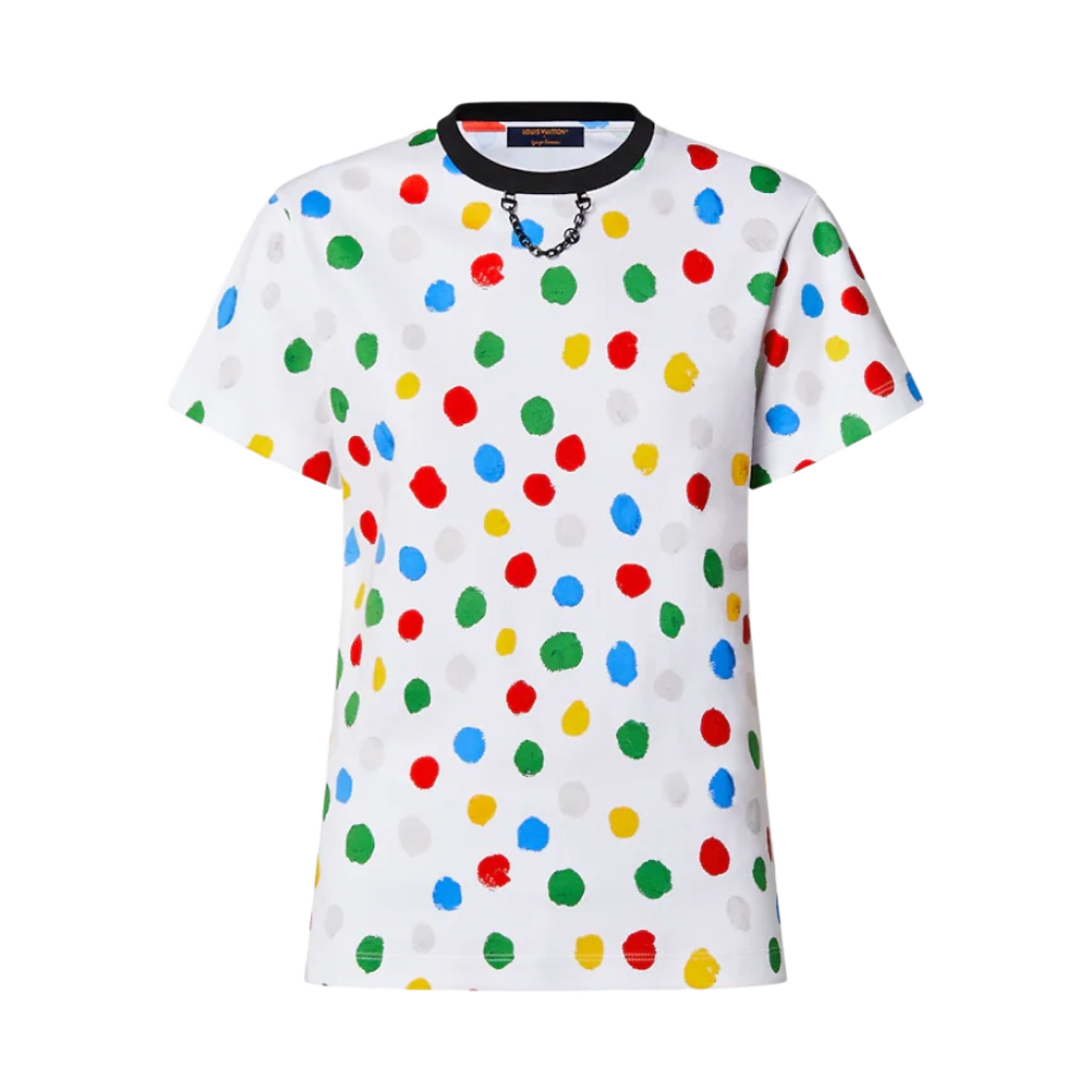 (W) 루이비통 x 야요이 쿠사마 페인티드 닷 티셔츠 화이트((W) Louis Vuitton x YK Painted Dots T-Shirt White) - 1