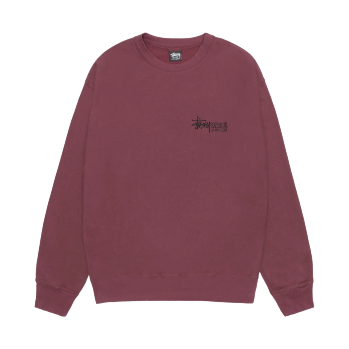 스투시 슈페리어 퀄리티 크루넥 옥스블러드(Stussy Superior Quality Crew Oxblood) - 2
