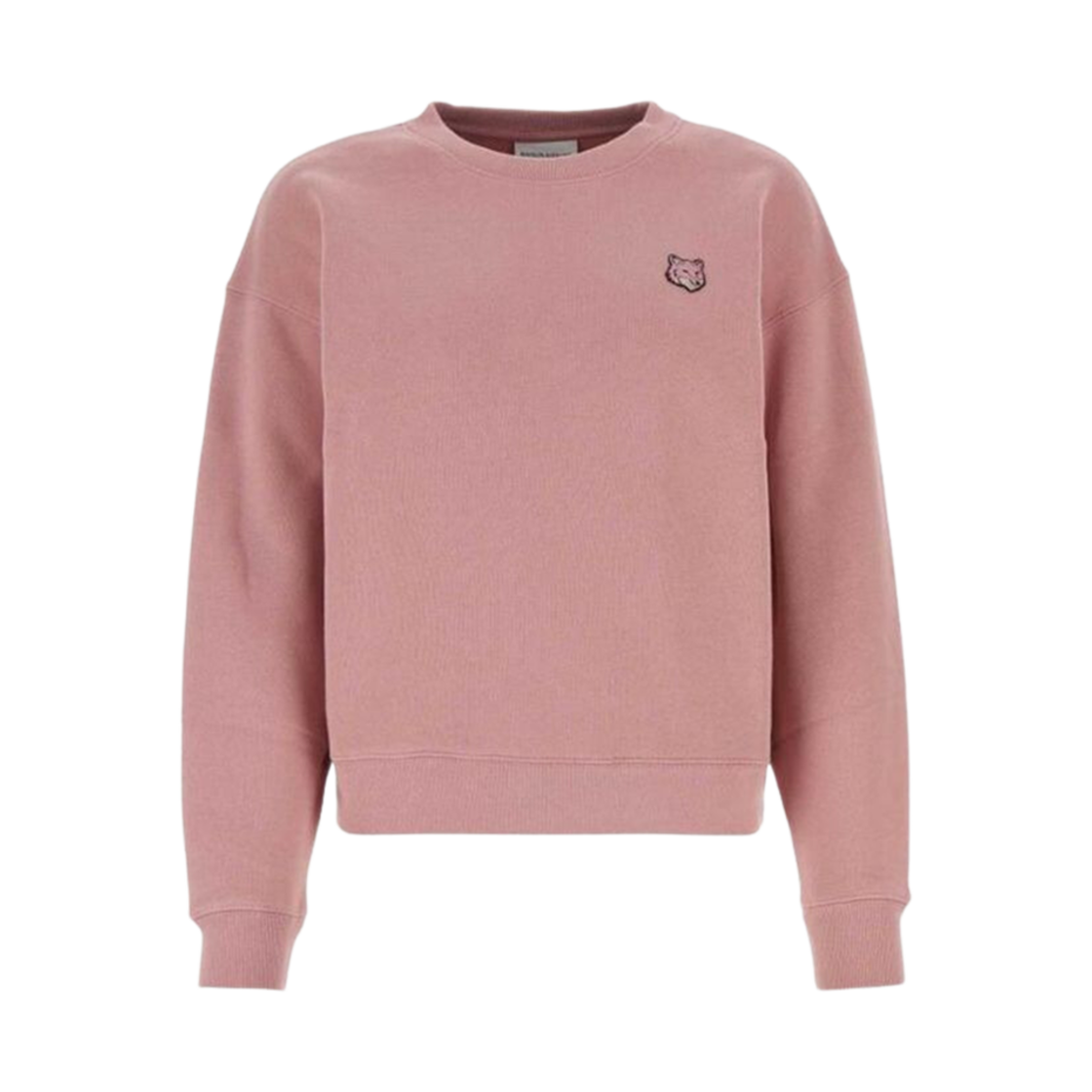 MW00315KM0307-P625 (W) Maison Kitsune Fox Head Comfort Sweatshirt Rosebud