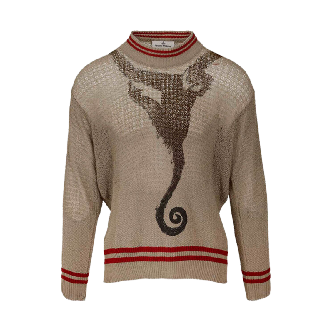 (W) 비비안 웨스트우드 디스트레스드 점퍼 토프((W) Vivienne Westwood Distressed Jumper Taupe) - 1