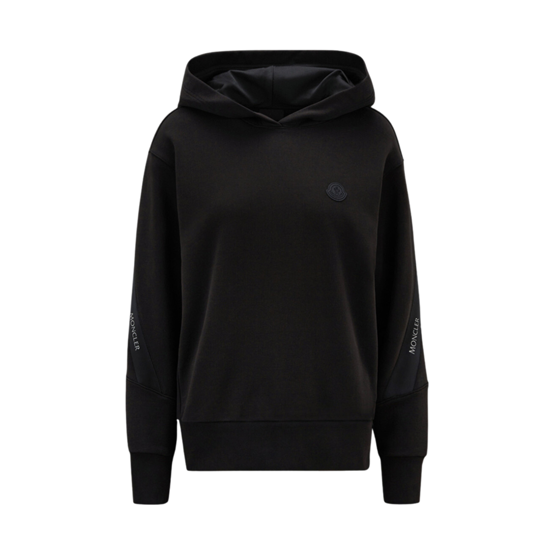 (W) 몽클레르 로고 후드 블랙 - 23SS((W) Moncler Logo Hoodie Black - 23SS) - 1