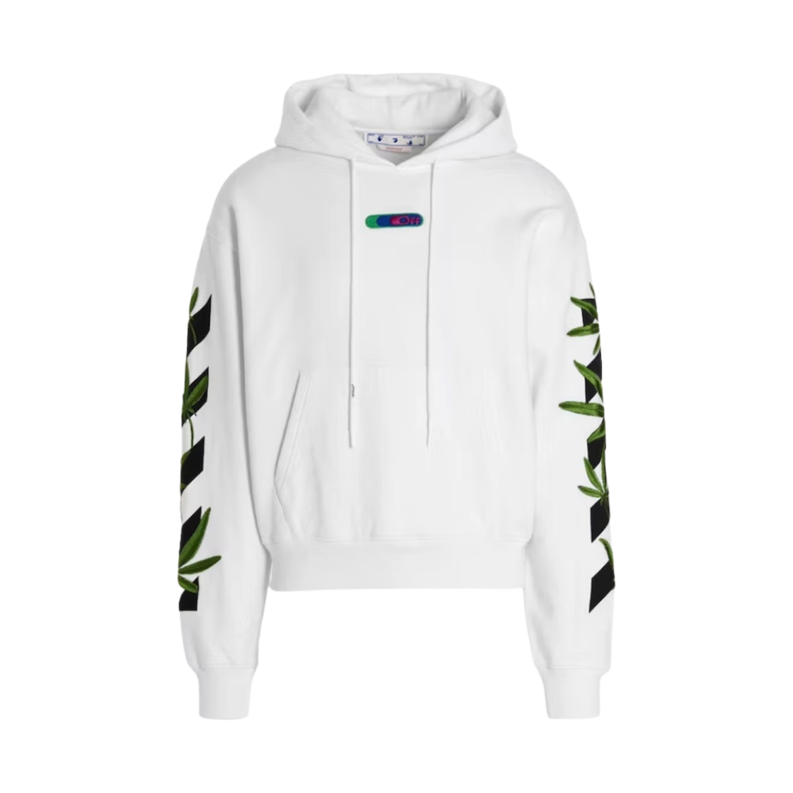 오프화이트 위드 애로우 오버사이즈 후드 화이트(Off-White Weed Arrows Over Hoodie White)