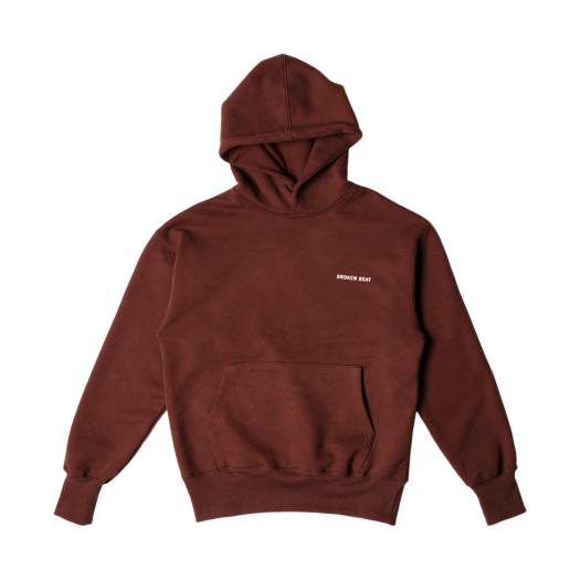 BB24HD01001BR Broken Beat Mommy Needs A Coffee Hoodie Brown