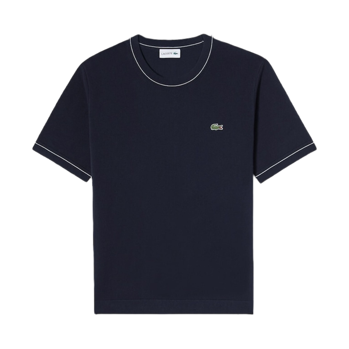라코스테 크루넥 스웨터 티셔츠 네이비 블루(Lacoste Crewneck Sweater T-Shirt Navy Blue) - 1
