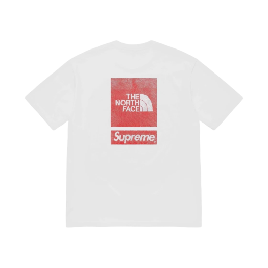 슈프림 x 노스페이스 숏슬리브 탑 화이트 - 24SS