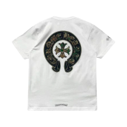 Chrome Hearts Camouflage Horseshoe Logo Short Sleeve T-Shirt White