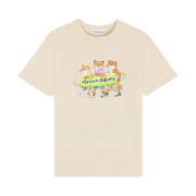 Maison Kitsune Surfing Foxes Comfort T-Shirt Paper