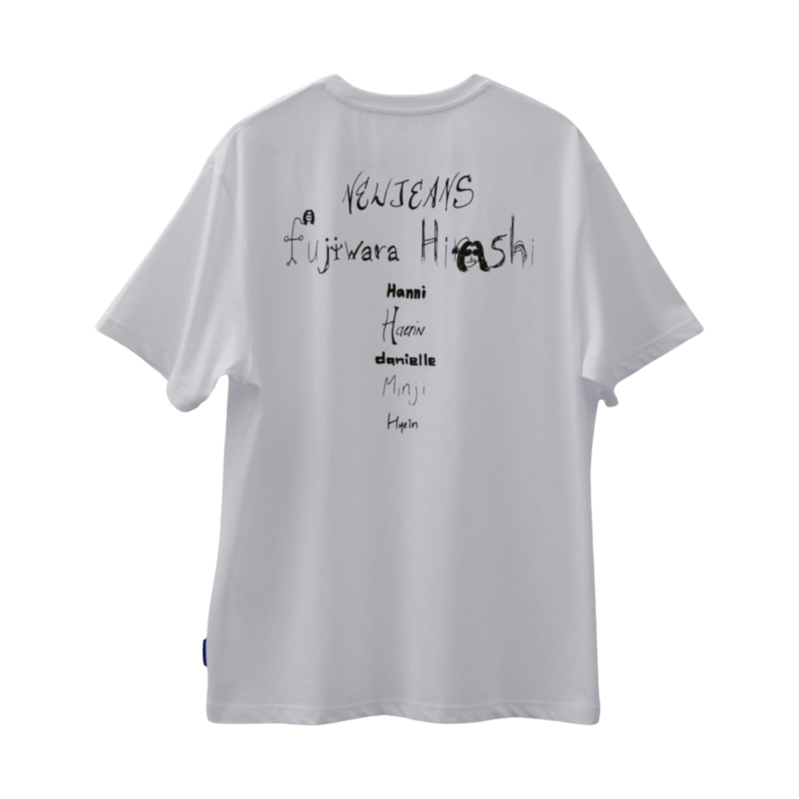 뉴진스 x 후지와라 히로시 꼴레 티셔츠 화이트 버전 4(NewJeans x Hiroshi Fujiwara Coller T-Shirt White Ver. 4)