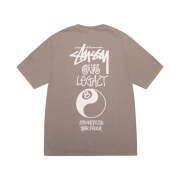Stussy x Our Legacy Work Shop 8 Ball Pigment Dyed Yin Yang T-Shirt Taupe