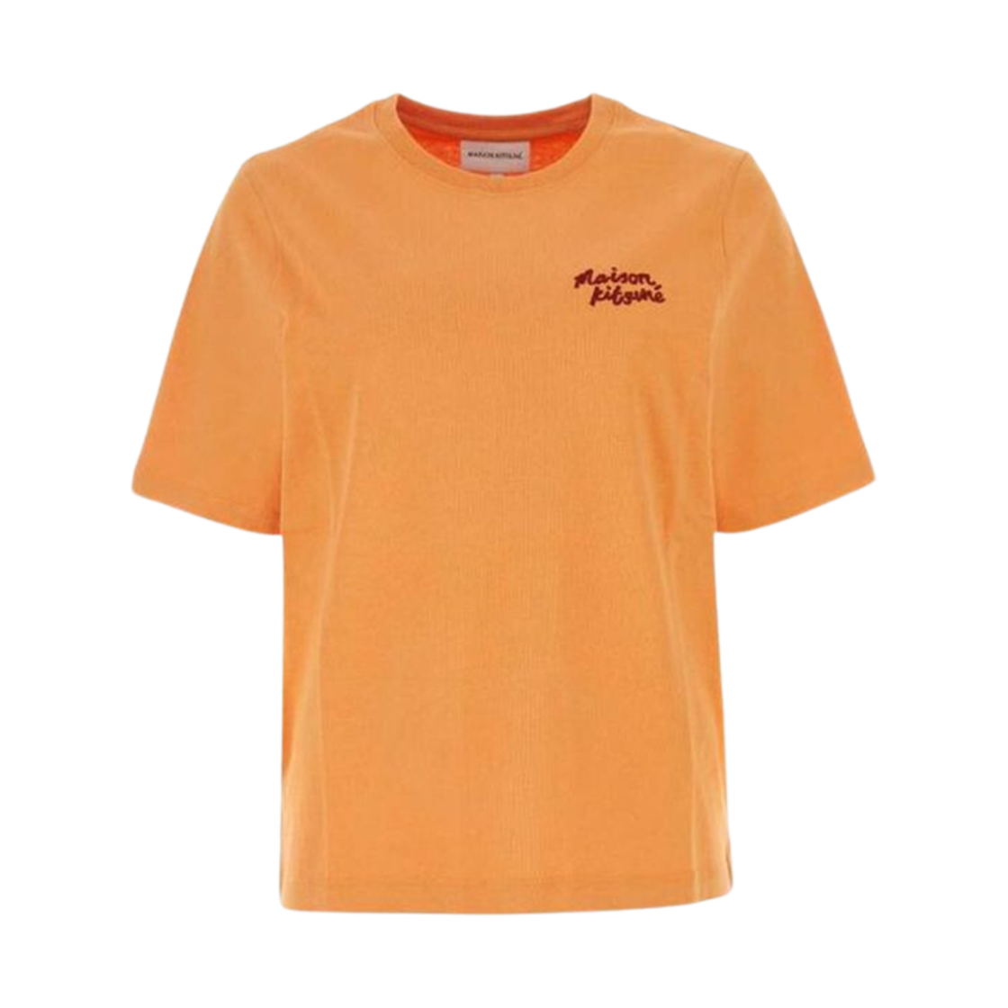 MW00126KJ0119-P822 (W) Maison Kitsune Handwriting Comfort T-Shirt Sunset Orange