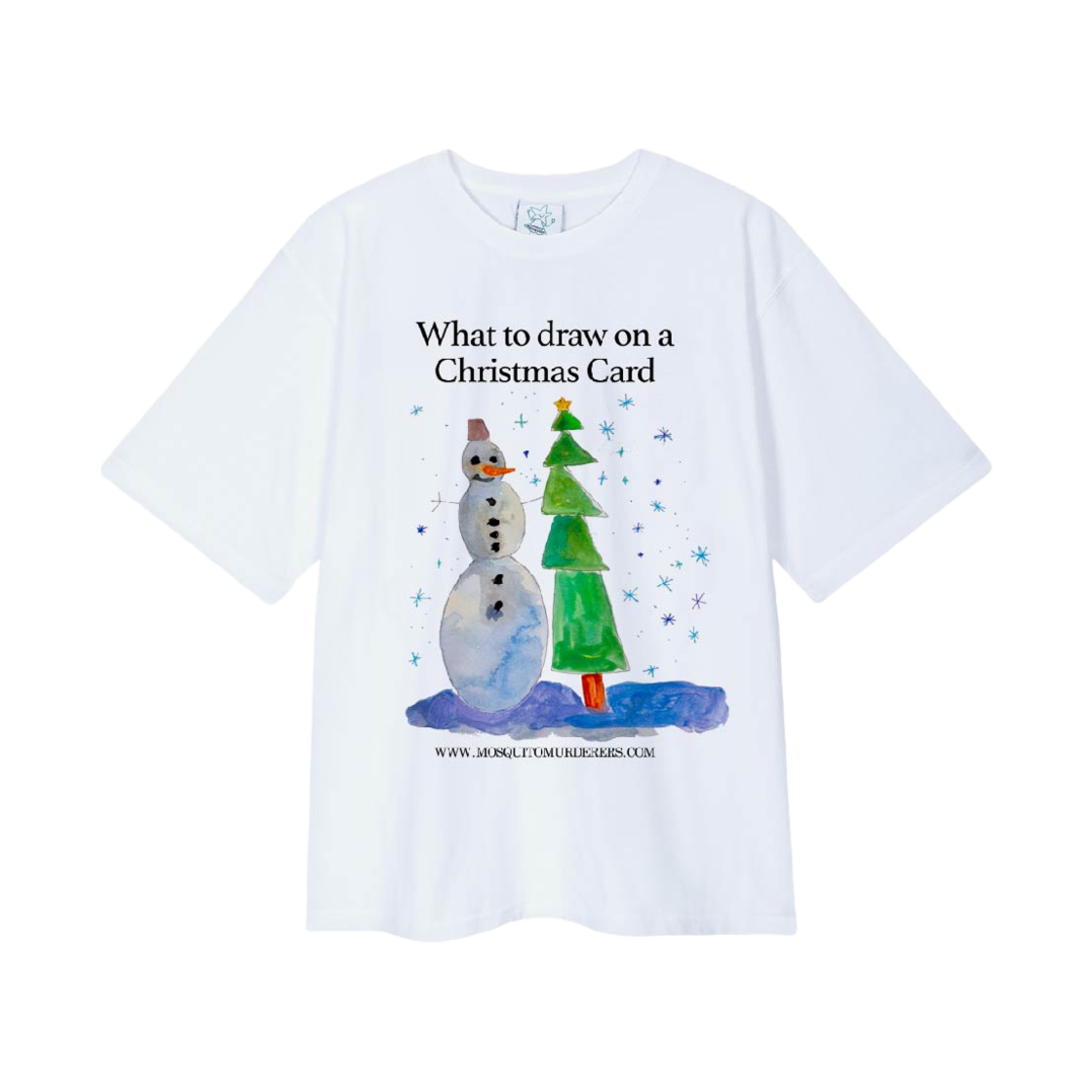 모스키토 머더러스 왓 투 드로우 온 어 크리스마스 카드 티셔츠(Mosquito Murderers What to draw on a Christmas Card T-Shirt)