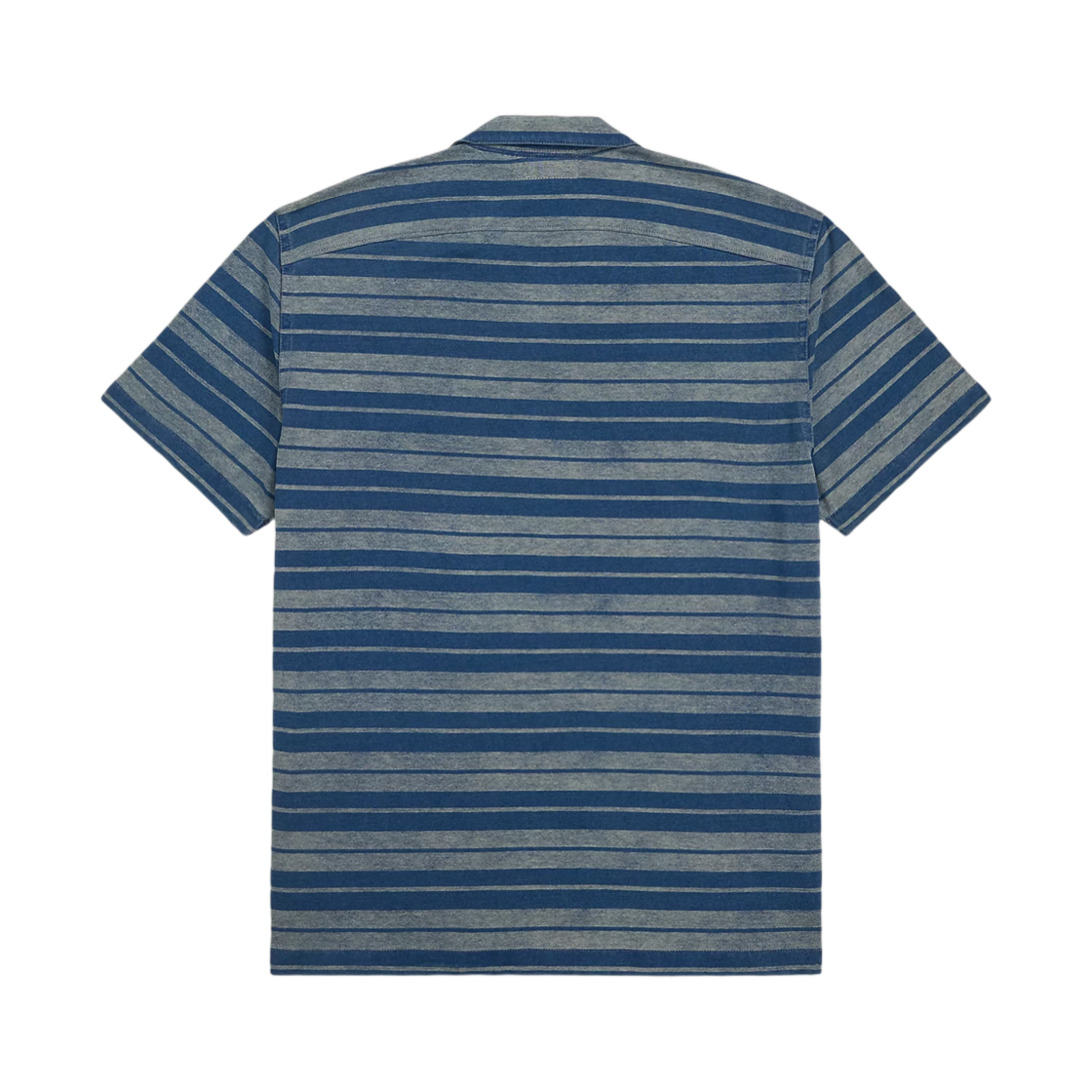 더블알엘 인디고 스트라이프 저지 캠프 셔츠 인디고 멀티(Double RL Indigo Stripe Jersey Camp Shirt Indigo Multi) - 2